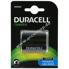 Duracell Akku fr Digitalkamera Panasonic Lumix DMC-FZ30 Serie