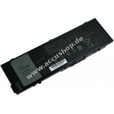 Accu fr Laptop Dell Precision 17 7710 Serie
