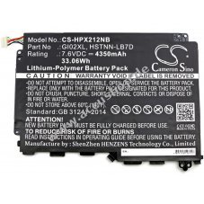 Accu fr Laptop HP Pavilion X2 12-b030ng 12 Zoll