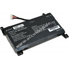 Accu passend fr Laptop HP Omen 17-an013TX, 17-an014TX, Typ TPN-Q195 (16Pin-Stecker)