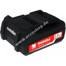 Accu fr Werkzeug Metabo BS 14.4 LTX Impuls/ Typ 6.25467 2000mAh Original