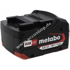 Metabo 18V Li-Ion Power Akkupack Akku Ultra-M 4,0Ah  6250270000 Original