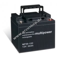 Powery Bleiaccu (multipower) fr Elektrorollstuhl Shoprider Sprinter 889-3 zyklenfest