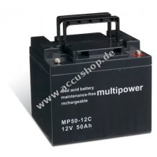 Powery Bleiaccu (multipower) fr Elektrorollstuhl Levo LCM 36 amp zyklenfest