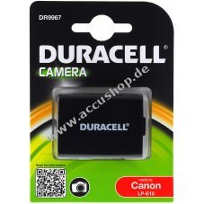 Duracell Akku fr Canon KISS X50