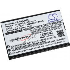 Accu passend fr Handy Gigaset GL590, Typ V30145-K1310-X470