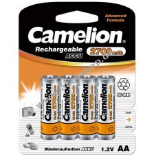 Camelion Mignonaccu AA 2700mAh NiMH 4er Packung