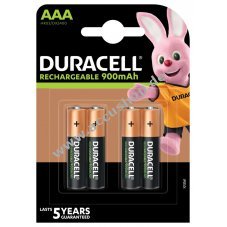 Duracell Duralock Recharge Ultra HR03 Akku 900mAh 4er Blister