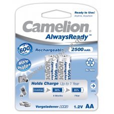 Camelion HR6 Mignon AA AlwaysReady 2er Blister 2500mAh