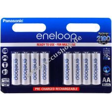 Panasonic eneloop Akku AA - 8er Blister / Typ BK-3MCCE