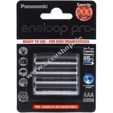 Panasonic eneloop Pro Akku AAA - 4er-Blister  (BK-4HCCE/4BE)