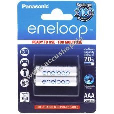 Panasonic eneloop Akku AAA 2er-Blister (BK-4MCCE/2BE)