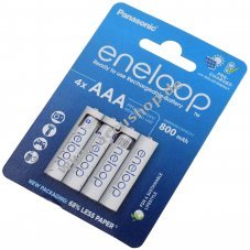 Panasonic eneloop Ready-to-Use AAA Micro Akku, wiederaufladbare Batterie 800mAh NiMH 4er Pack