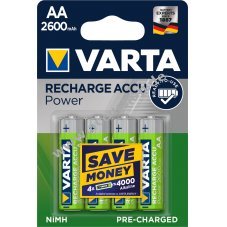 Varta Power Akku Ready2Use Mignon AA 4er Blister 2600mAh