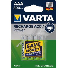 Varta Power Akku Ready2Use TOYS HR03 4er Blister