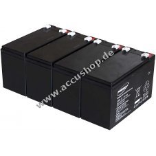 Powery Blei-Gel-Akku fr USV APC Smart-UPS SURT1000XLIM 9Ah 12V (ersetzt auch 7,2Ah / 7Ah)