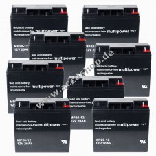 Bleiaccu multipower fr USV APC Smart-UPS SUA5000RMI5U 20Ah ersetzt auch 18Ah