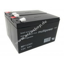 Powery Bleiaccu MP1236H fr USV APC Smart-UPS 750 9Ah 12V (ersetzt auch 7,2Ah/7Ah)