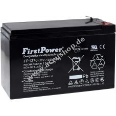 FirstPower Blei-Gel-Akku fr USV APC Back-UPS CS 500 7Ah 12V