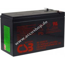 CSB Hochstrom Bleiaccu HR1234WF2 passend für APC Back-UPS BE550G-UK 12V 9Ah