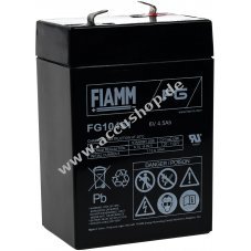 FIAMM Ersatzaccu fr Notstromversorgung (USV) Tairui TP6-4.0  6V 4 5Ah