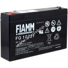 Ersatz-Akku FIAMM FG10721 6V 7,2Ah fr Kderboot, Baitbott, Boot, Futterboot