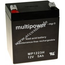 Powery Bleiaccu (multipower) MP1223H kompatibel mit FIAMM FGH20502 (hochstromfest)