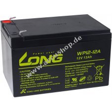 KungLong Bleiaccu WP12-12A kompatibel mit Panasonic LC-RA1212PG1