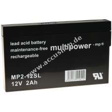 Powery Bleiaccu (multipower) MP2-12SL 12V