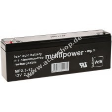 Powery Bleiaccu (multipower) MP2,3-12 ersetzt MP2,2-12 Vds