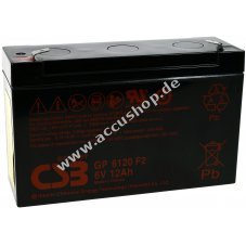 CSB Standby Bleiaccu GP6120 6V 12,0Ah