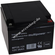 Multipower Bleiaccu MP26-12I 12V 26Ah Vds