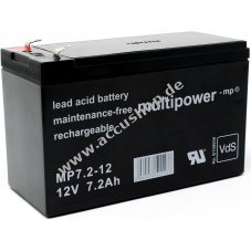 Powery Bleiaccu (multipower) MP7,2-12 Vds