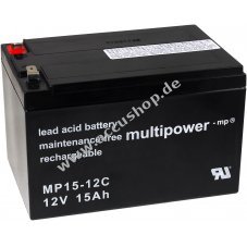Powery Bleiaccu (multipower) MP15-12C zyklenfest
