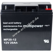 Powery Bleiaccu (multipower) MP20-12 Ersatz fr FIAMM Typ FG21803