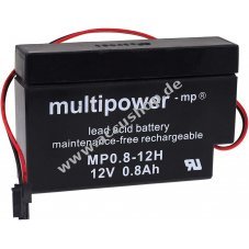 Powery Bleiaccu (multipower) MP0.8-12H fr Motor-Taster