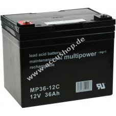 Powery Bleiaccu (multipower) MP36-12C zyklenfest