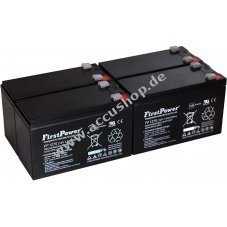 FirstPower Blei-Gel Akku ersetzt Panasonic LC-R127R2PG 7Ah 12V