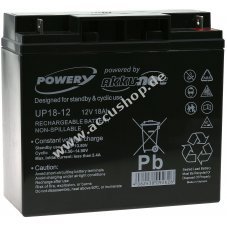 Powery Bleiaccu -Ersatz fr Panasonic Typ LC-XD1217PG