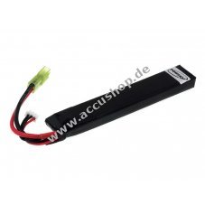 Accu fr Softair-Waffen Typ LP110S2C013 mit 7,4V 1100mAh