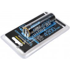 Nitecore Li-Ion Akku Typ 21700 NL2142LTHPR 4200mAh, mit USB, Niedertemperaturbestndig