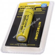 Nitecore Li-Ion Akku Typ 18650 3600mAh NL1836