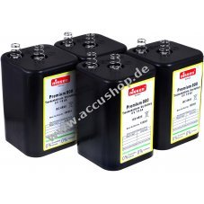 4R25 6V-Blockbatterie Ersatz fr Nissen Laternenbatterie IEC 4R25 4er Set