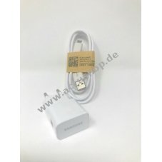 Original Samsung Lade-Adapter 2,0A inkl. USB-Lade-Kabel fr Samsung Galaxy S5/S5 mini