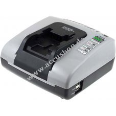 Powery Akku-Ladegert mit USB fr Black & Decker Akkubohrschrauber HP186F4LK