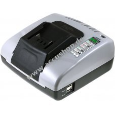 Powery Akku-Ladegert mit USB fr Bohrhammer Metabo BHA 18 LT