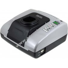 Powery Akku-Ladegert mit USB fr Bohrschrauber Ryobi CID-1802P