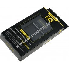 USB-Ladegert Nitecore FX3 z.B. fr Fuji Akku-Typ NP-W235 der X-T4 u. weitere Modelle