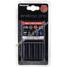 Ladegert Panasonic eneloop BQ-CC16 inkl. 4 Stck AA eneloop Pro 2500mAh