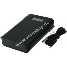 Ladegert Nitecore F4 fr 4 Stck Li-Ion Accu (Typ 18650) inkl. Powerbank-Funktion 2 USB-Ausgnge